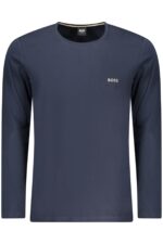 BOSS MEN'S LONG-SLEEVED T-SHIRT, BLUE
