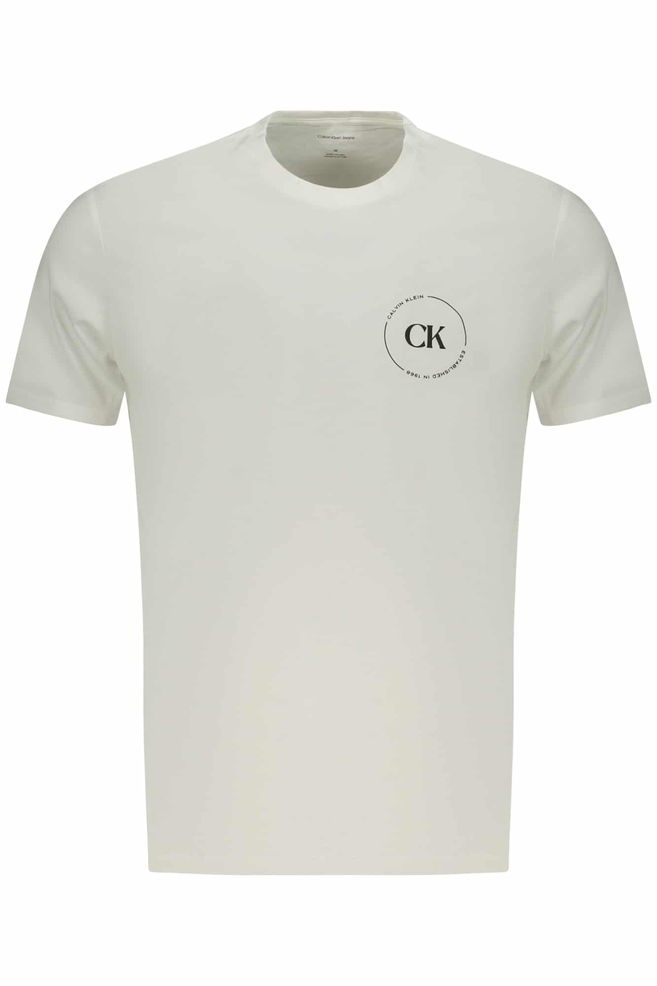calvinkleint-shirtmanichecorteuomobianco_1 CALVIN KLEIN MEN'S SHORT-SLEEVE T-SHIRT WHITE - Image 1