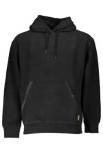 HUGO BOSS MEN'S BLACK ZIPLESS SWEATSHIRT
