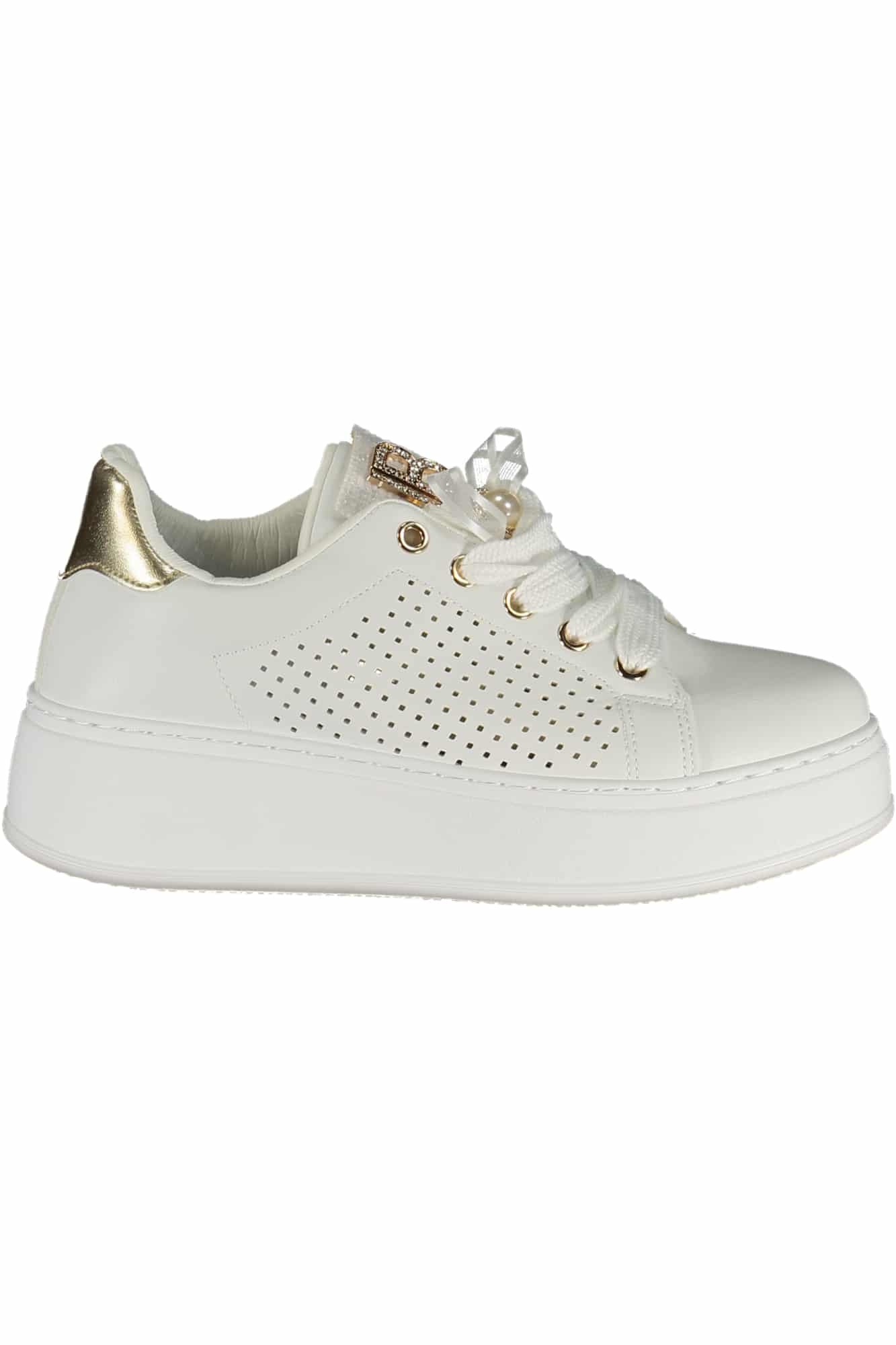 laurabiagiotticalzaturasportivadonnabianco_1 LAURA BIAGIOTTI WOMEN'S WHITE SPORTS SHOES - Image 1