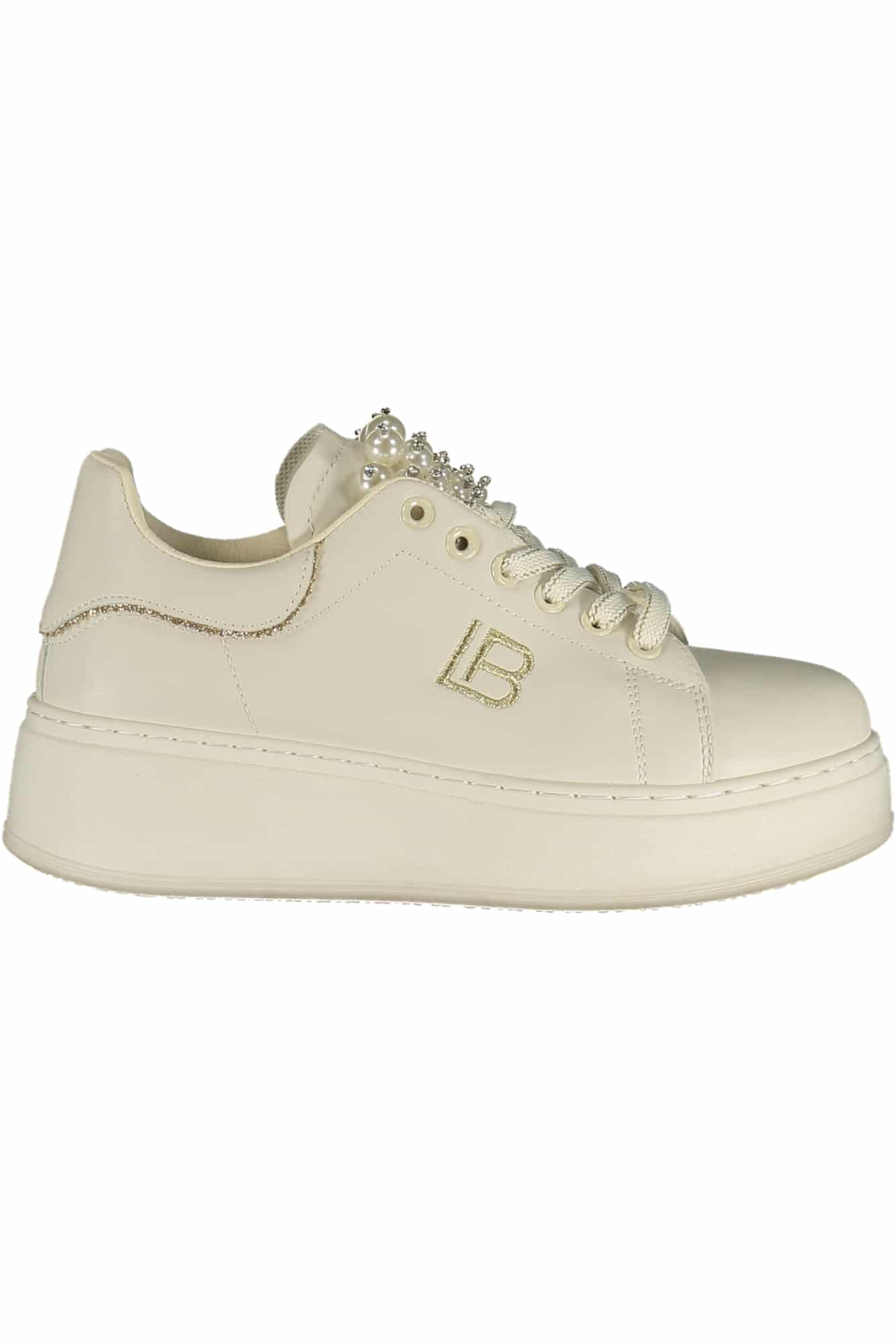 laurabiagiotticalzaturasportivadonnabianco_1 LAURA BIAGIOTTI WOMEN'S WHITE SPORTS SHOES - Image 1