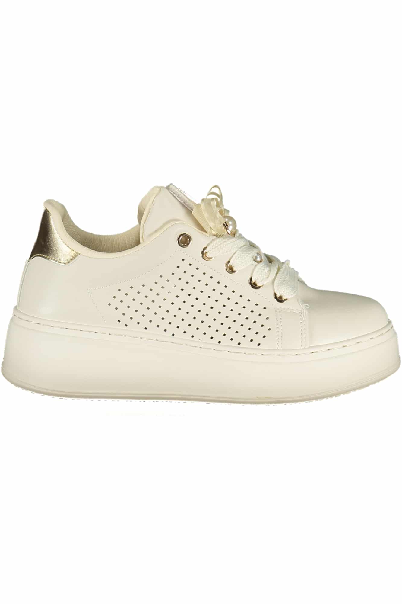 laurabiagiotticalzaturasportivadonnabianco_1 LAURA BIAGIOTTI WOMEN'S WHITE SPORTS SHOES - Image 1