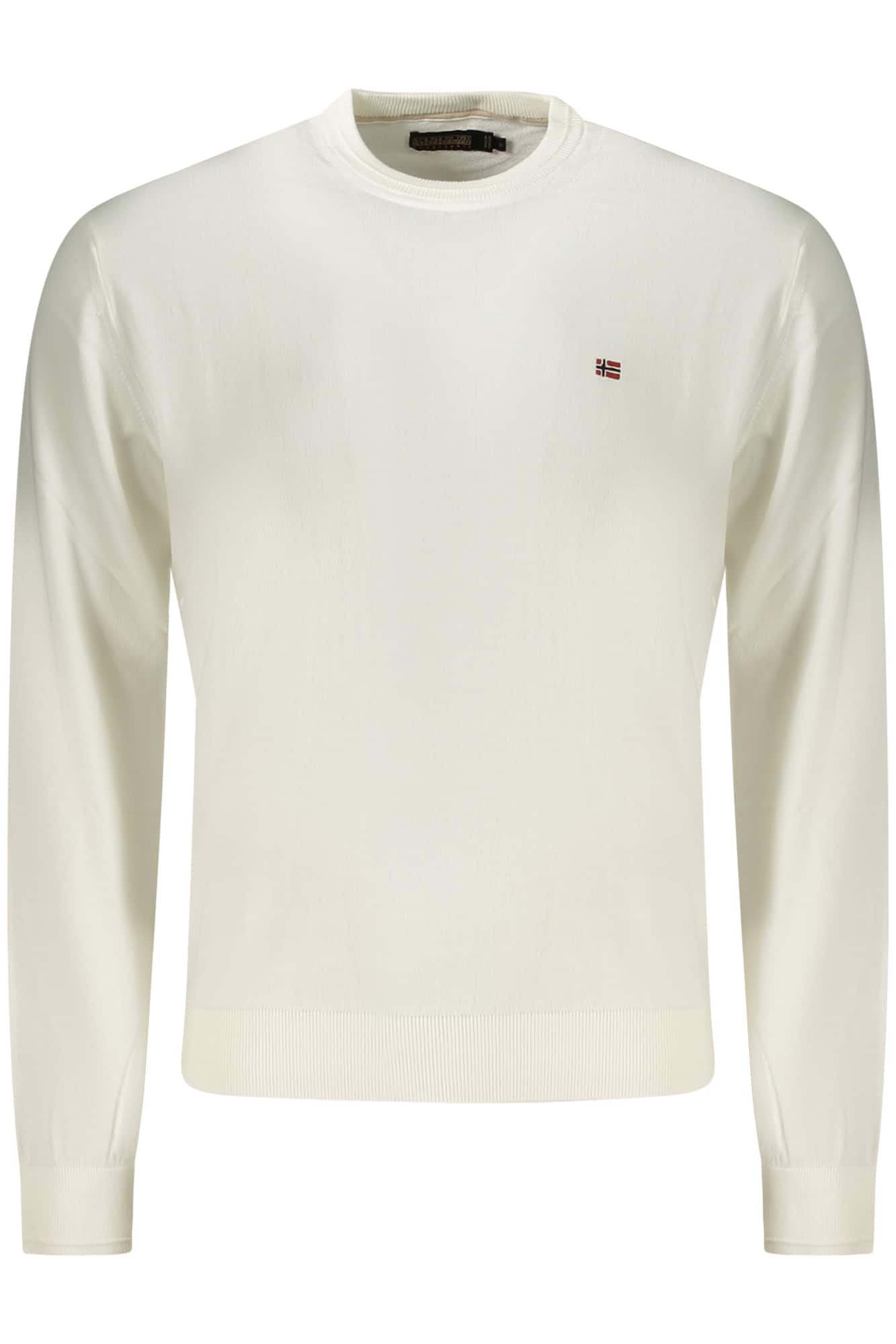 napapijrimagliauomobianco_1 NAPAPIJRI MEN'S WHITE SWEATER - Image 1