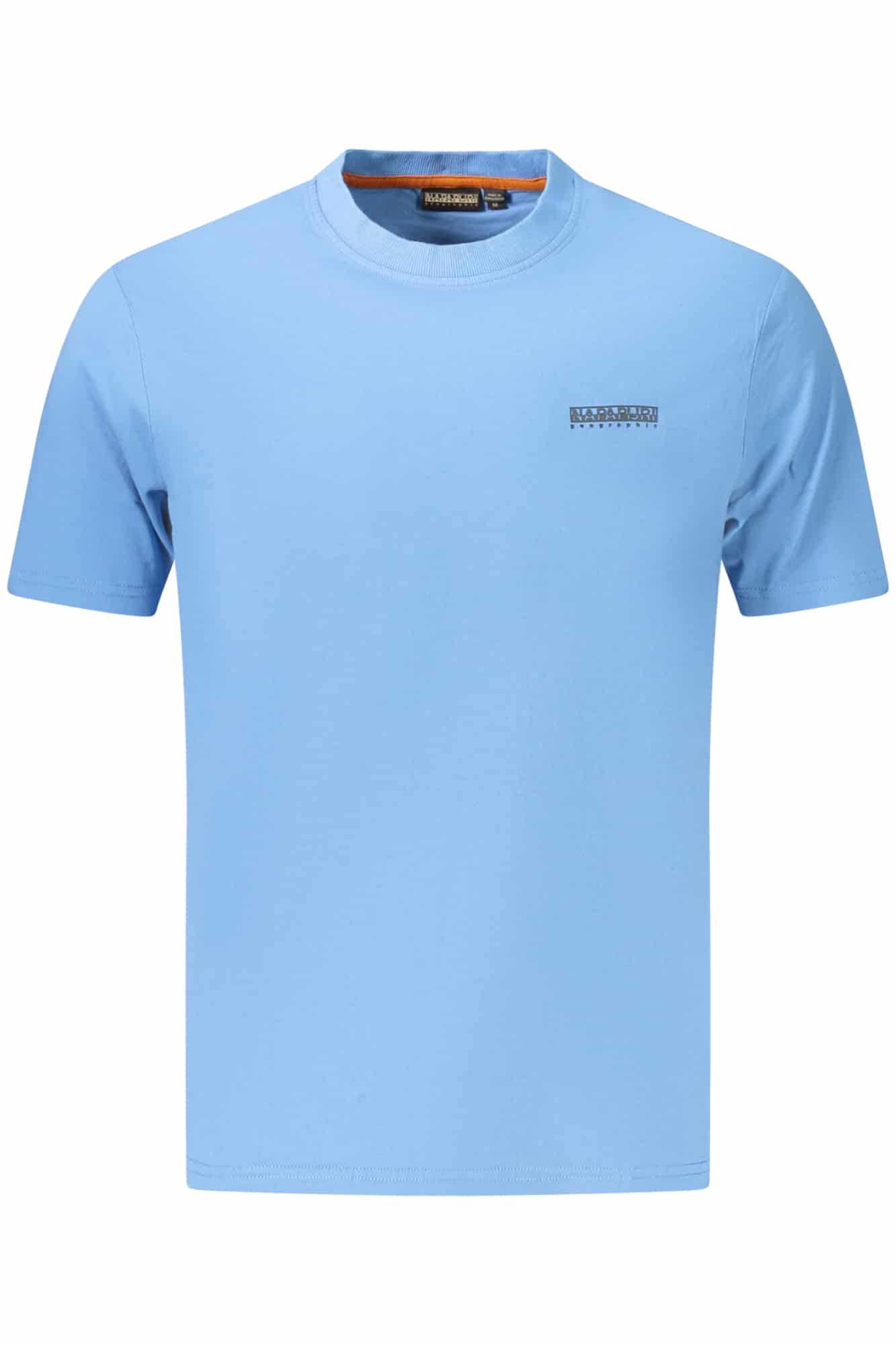napapijrit-shirtmanichecorteuomoazzurro_1 NAPAPIJRI MEN'S SHORT-SLEEVED T-SHIRT, BLUE - Image 1