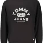 TOMMY HILFIGER MEN'S BLACK ZIP-UP SWEATSHIRT