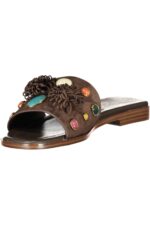 TWINSET WOMEN'S BROWN SLIPPER FOOTWEAR - Image 3