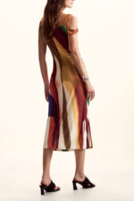 DESIGUAL WOMEN'S LONG DRESS IN BROWN - Image 2