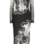 DESIGUAL WOMEN'S LONG BLACK DRESS