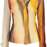 DESIGUAL WOMEN'S LONG-SLEEVED SHIRT, BEIGE