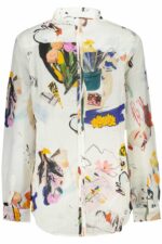 DESIGUAL WOMEN'S LONG-SLEEVED SHIRT WHITE - Image 2