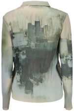 DESIGUAL WOMEN'S LONG-SLEEVED SHIRT, GREEN - Image 2