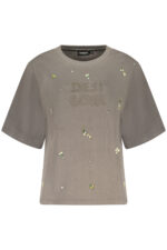 DESIGUAL WOMEN'S GRAY ZIP-UP SWEATSHIRT