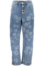 DESIGUAL WOMEN'S DENIM JEANS, BLUE