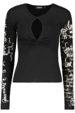 DESIGUAL WOMEN'S BLACK SWEATER