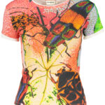 DESIGUAL WOMEN'S SHORT-SLEEVED T-SHIRT, RED
