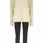 FREDDY WOMEN'S BEIGE ZIP-UP SWEATSHIRT