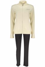 FREDDY WOMEN'S BEIGE ZIP-UP SWEATSHIRT