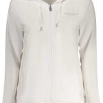 FREDDY WOMEN'S WHITE ZIP-UP SWEATSHIRT