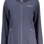 FREDDY WOMEN'S BLUE ZIP-UP SWEATSHIRT