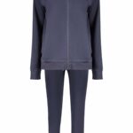 FREDDY WOMEN'S BLUE ZIP-UP SWEATSHIRT