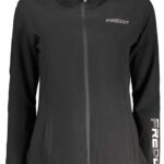FREDDY WOMEN'S BLACK ZIP-UP SWEATSHIRT