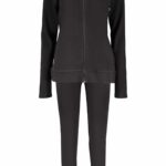 FREDDY WOMEN'S BLACK ZIP-UP SWEATSHIRT
