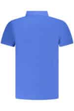 NORWAY 1963 MEN'S BLUE SHORT SLEEVE POLO SHIRT - Image 2
