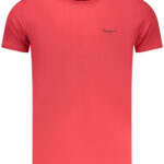 PEPE JEANS MEN'S SHORT-SLEEVED T-SHIRT, RED