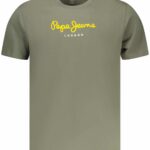 PEPE JEANS MEN'S SHORT-SLEEVED T-SHIRT GREEN