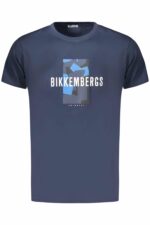 BIKKEMBERGS MEN'S SHORT-SLEEVE T-SHIRT BLUE