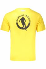 BIKKEMBERGS MEN'S SHORT-SLEEVED T-SHIRT YELLOW - Image 2