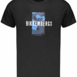 BIKKEMBERGS MEN'S SHORT-SLEEVE T-SHIRT BLACK
