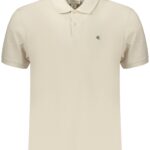 CALVIN KLEIN MEN'S SHORT-SLEEVE POLO SHIRT, BEIGE