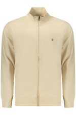 COVERI MOVING MEN'S BEIGE ZIP-UP SWEATSHIRT