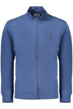 COVERI MOVING MEN'S BLUE ZIP-UP SWEATSHIRT