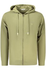 COVERI MOVING MEN'S ZIP-UP SWEATSHIRT GREEN