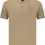COVERI MOVING MEN'S SHORT-SLEEVE POLO SHIRT, BROWN