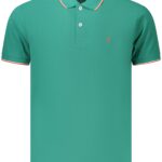 COVERI MOVING MEN'S SHORT-SLEEVE POLO SHIRT, GREEN