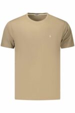 COVERI MOVING MEN'S SHORT-SLEEVE T-SHIRT BROWN