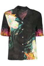 DESIGUAL WOMEN'S SHORT-SLEEVED SHIRT BLACK