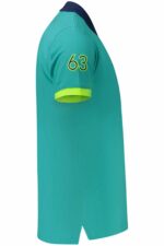 NORWAY 1963 MEN'S SHORT-SLEEVED POLO SHIRT, BLUE - Image 3