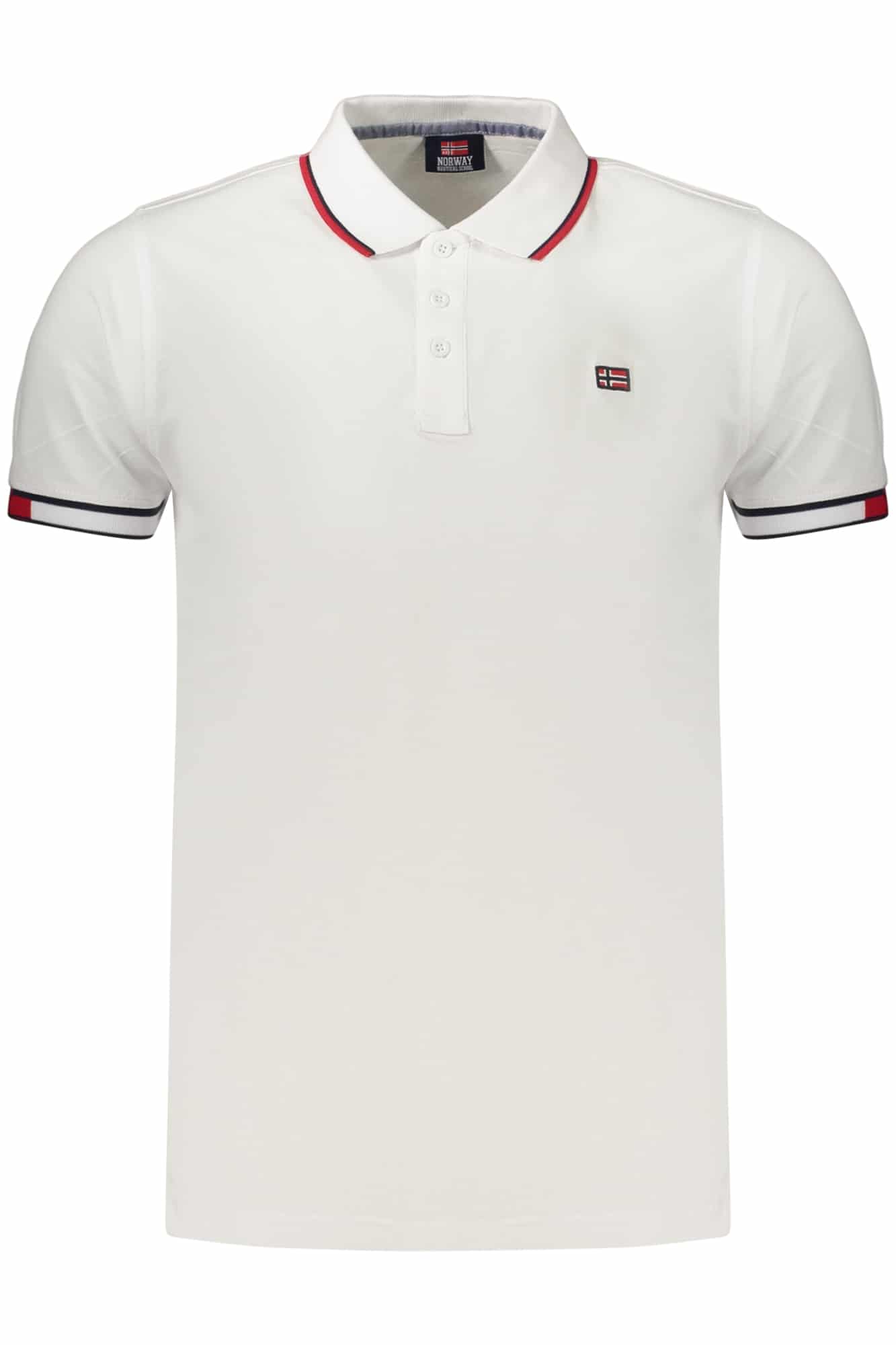 NORWAY 1963 MEN'S SHORT-SLEEVED POLO SHIRT WHITE
