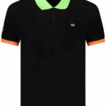 NORWAY 1963 MEN'S SHORT-SLEEVED POLO SHIRT, BLACK