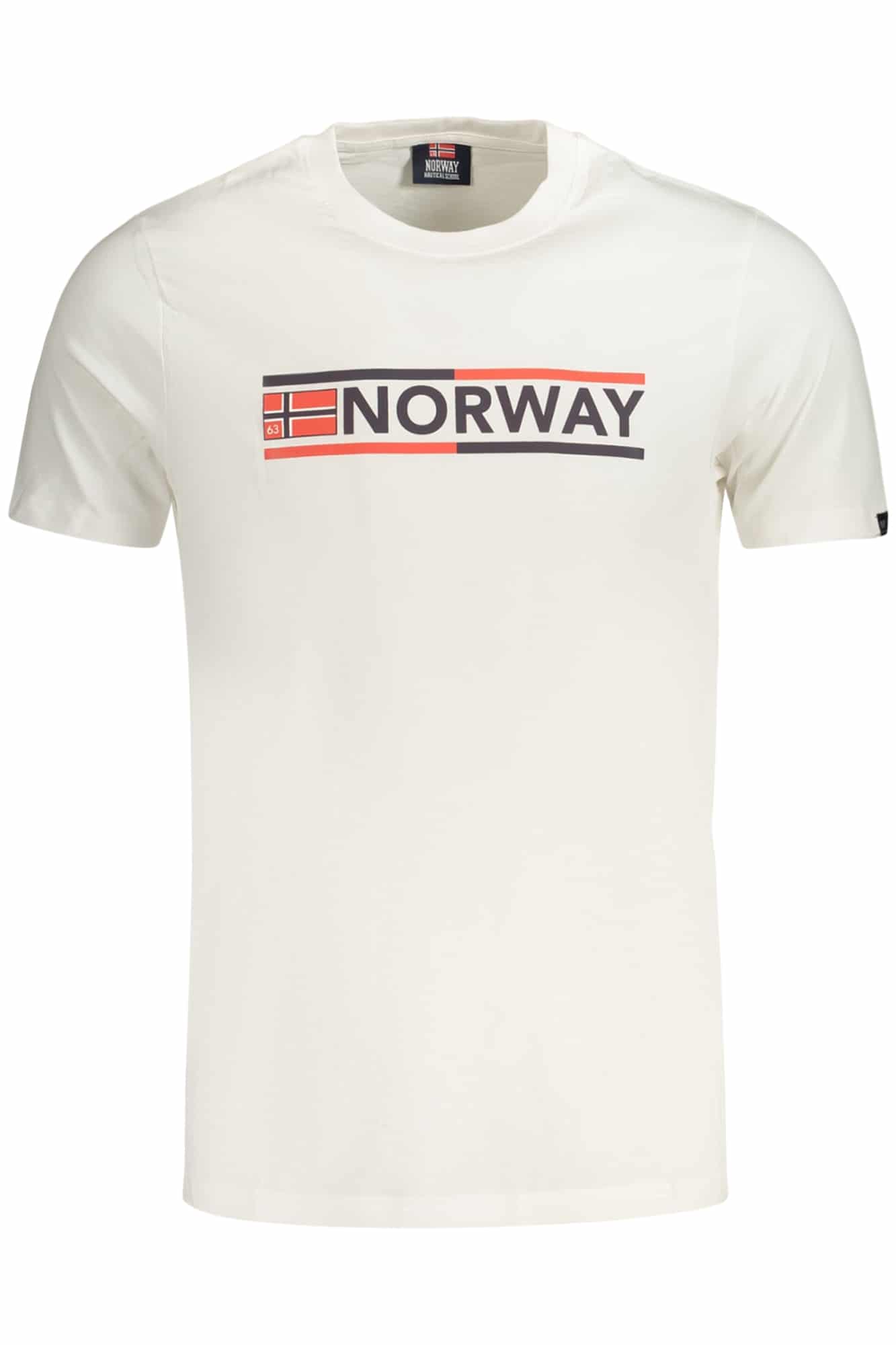 norway1963t-shirtmanichecorteuomobianco_1 NORWAY 1963 MEN'S SHORT-SLEEVE T-SHIRT WHITE - Image 1