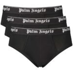 PALM ANGELS MEN'S BLACK BRIEFS
