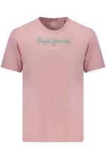PEPE JEANS MEN'S PINK SHORT-SLEEVE T-SHIRT