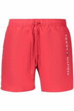 TOMMY HILFIGER MEN'S RED BOTTOM SWIMSUIT