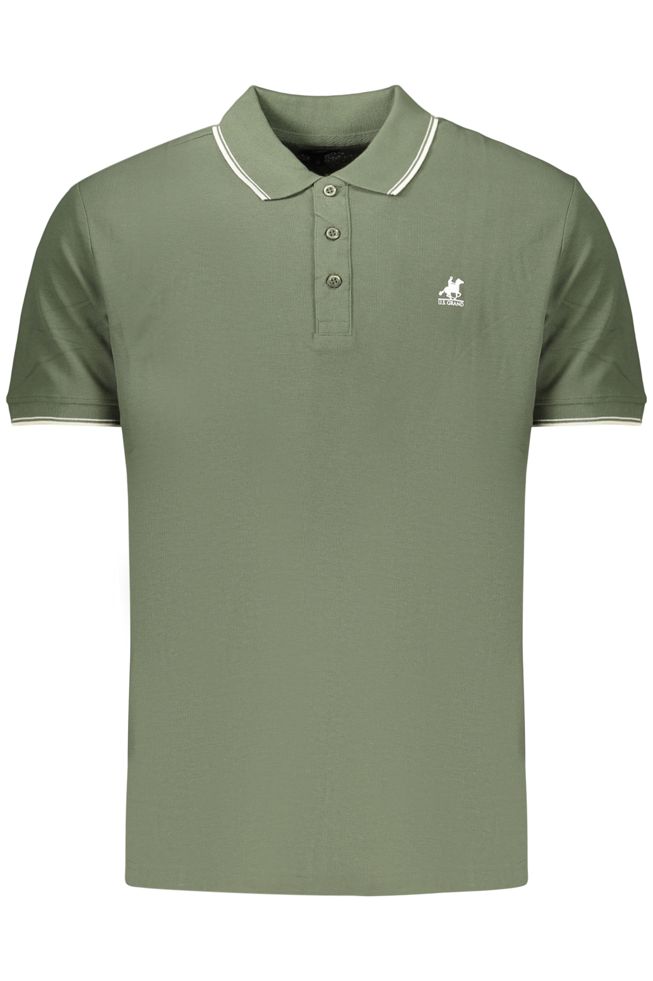 usgrandpolomanichecorteuomoverde_1 US GRAND POLO SHORT SLEEVE MEN'S GREEN - Image 1
