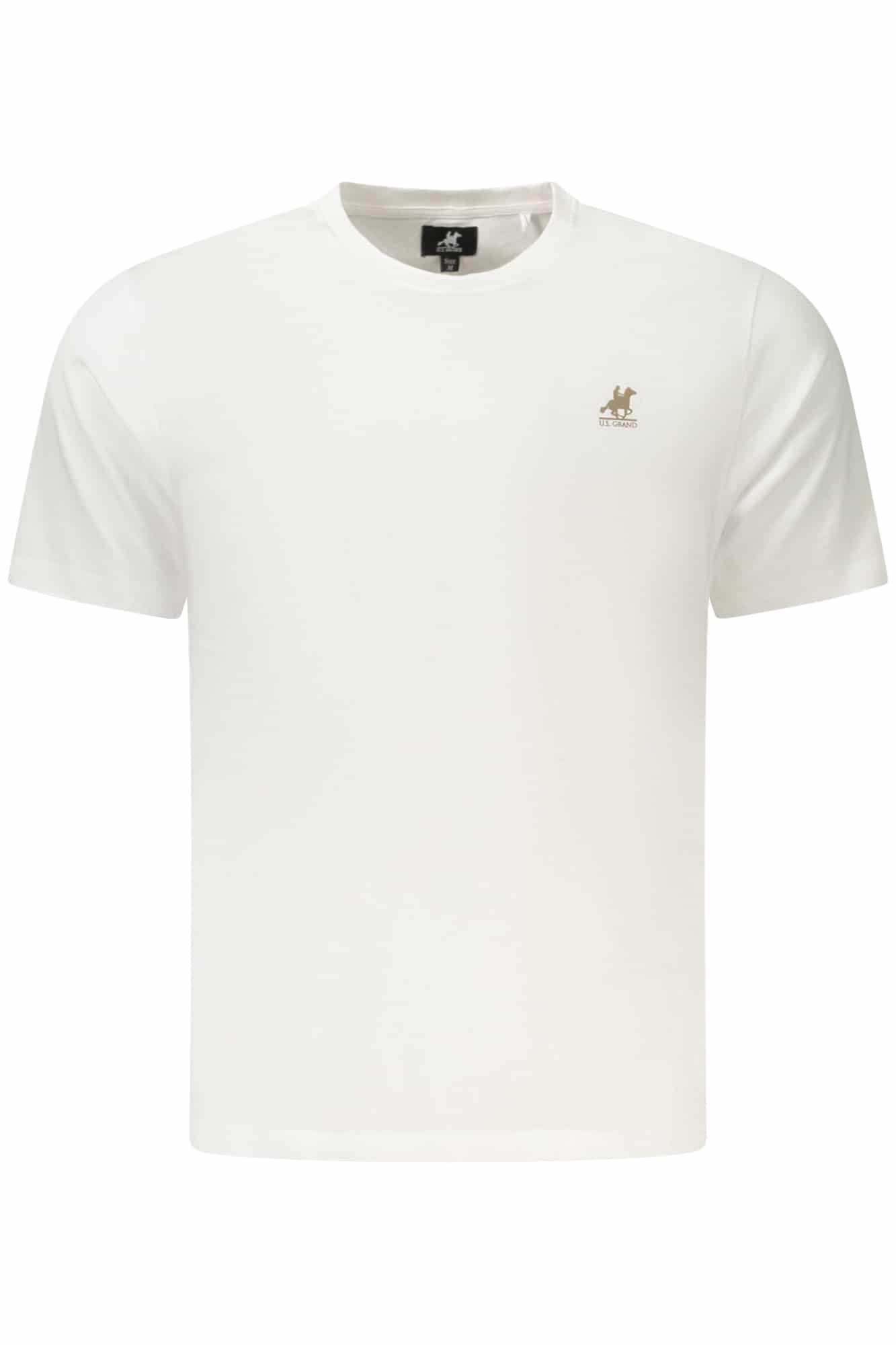 usgrandt-shirtmanichecorteuomobianco_1 US GRAND MEN'S SHORT-SLEEVE T-SHIRT WHITE - Image 1