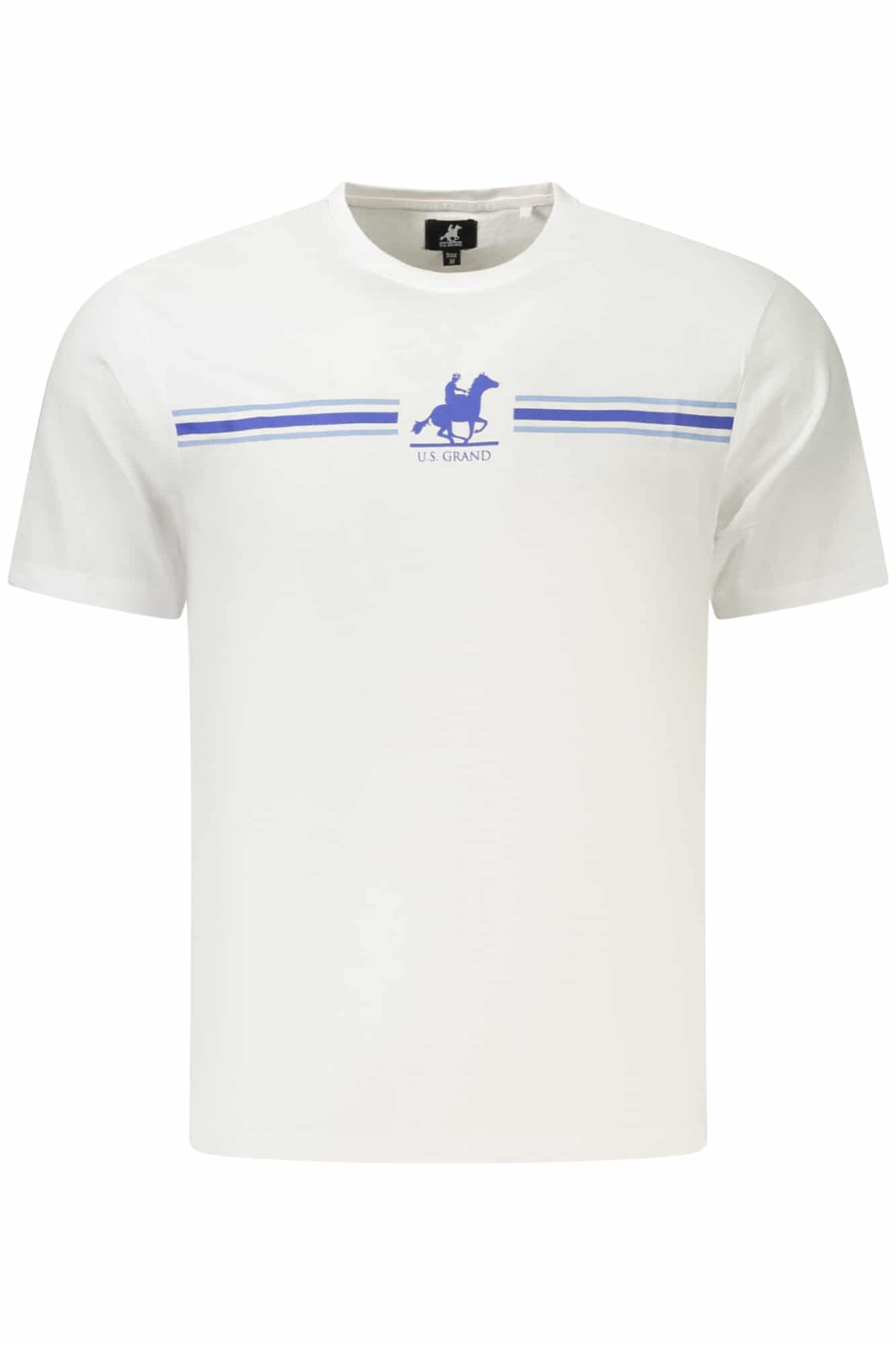 usgrandt-shirtmanichecorteuomobianco_1 US GRAND MEN'S SHORT-SLEEVE T-SHIRT WHITE - Image 1